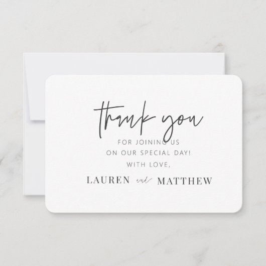 Moderne eenvoudige minieme camouflage bedankt (Voorkant)