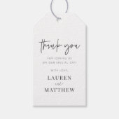 Moderne eenvoudige minieme camouflage bedankt cadeaulabel (Voorkant)