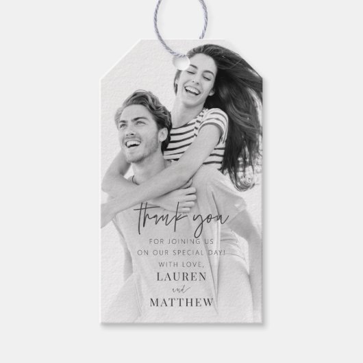 Moderne eenvoudige minieme camouflage bedankt cadeaulabel (Voorkant)