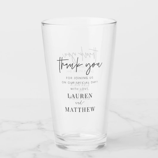 Moderne eenvoudige minieme camouflage bedankt glas (Voorkant)