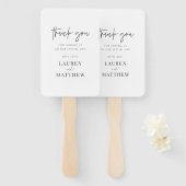 Moderne eenvoudige minieme camouflage bedankt handwaaier (Voorkant en achterkant)