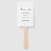 Moderne eenvoudige minieme camouflage bedankt handwaaier (Achterkant)