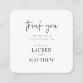 Moderne eenvoudige minieme camouflage bedankt informatiekaartje (Voorkant)