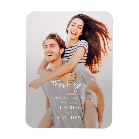 Moderne eenvoudige minieme camouflage bedankt magneet (Verticaal)