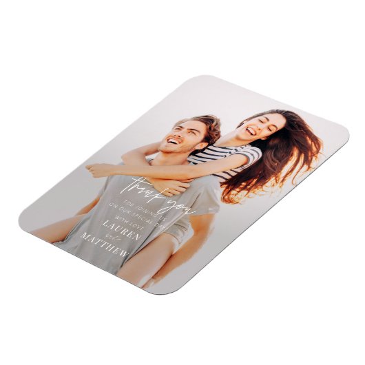 Moderne eenvoudige minieme camouflage bedankt magneet (Linkerzijde)