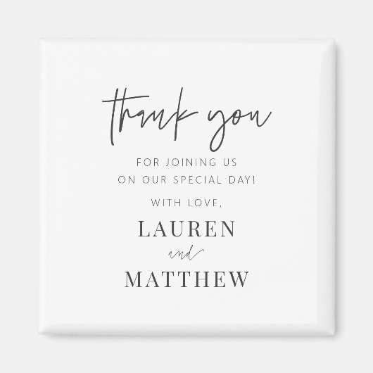 Moderne eenvoudige minieme camouflage bedankt magneet (Voorkant)