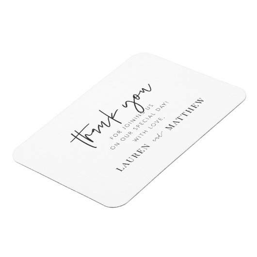 Moderne eenvoudige minieme camouflage bedankt magneet (Linkerzijde)