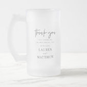 Moderne eenvoudige minieme camouflage bedankt matglas bierpul (Links)