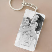 Moderne eenvoudige minieme camouflage bedankt sleutelhanger