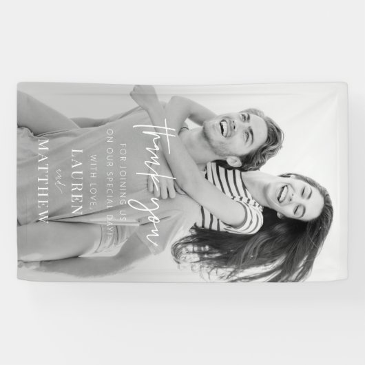 Moderne eenvoudige minieme camouflage bedankt spandoek (Horizontaal)