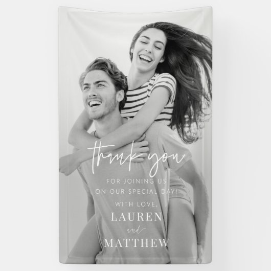 Moderne eenvoudige minieme camouflage bedankt spandoek (Verticaal)