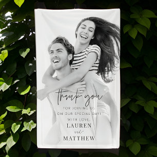 Moderne eenvoudige minieme camouflage bedankt spandoek