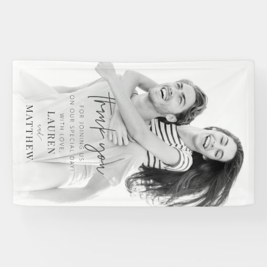 Moderne eenvoudige minieme camouflage bedankt spandoek (Horizontaal)