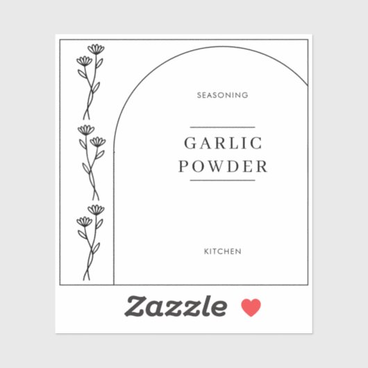 Moderne eenvoudige minieme keukenkrabbers sticker (Vel)