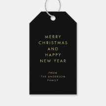 Moderne Eenvoudige Minimaal Typografie Zwart Kerst