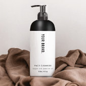 Moderne Eenvoudige Minimal 4 OZ Cosmetische Fles L Rechthoekige Sticker