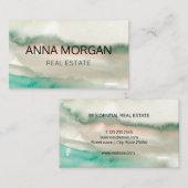 moderne eenvoudige , minimale architectuurbus visitekaartje (Voorkant / Achterkant)