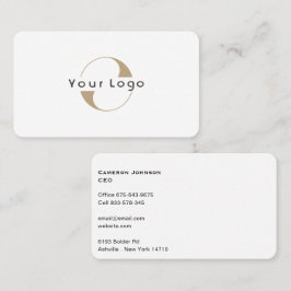 Moderne, eenvoudige, minimale bedrijfscombinatie: visitekaartje