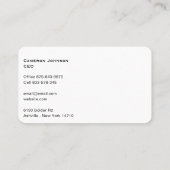 Moderne, eenvoudige, minimale bedrijfscombinatie:  visitekaartje (Achterkant)