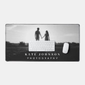 Moderne Eenvoudige Minimale Fotografe Bedrijf Bureaumat (Keyboard & Muis)