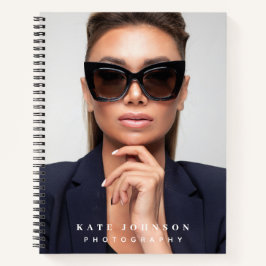 Moderne Eenvoudige Minimale Fotografe Bedrijf Notitieboek