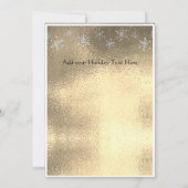 Moderne, eenvoudige, minimale gele kerst aankondiging (Achterkant)