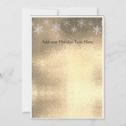 Moderne, eenvoudige, minimale gele kerst aankondiging (Achterkant)