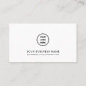 Moderne Eenvoudige Minimale Koffiebeker Café Klantenkaartje (Achterkant)