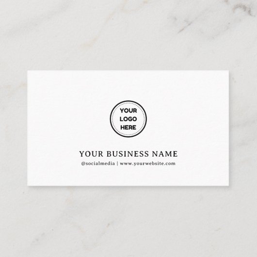 Moderne Eenvoudige Minimale Koffiebeker Café Klantenkaartje (Achterkant)