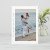 Moderne Eenvoudige Minimale lijst 2 Foto Save The Date (Staand voorkant)