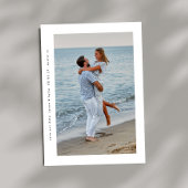 Moderne Eenvoudige Minimale lijst 2 Foto Save The Date