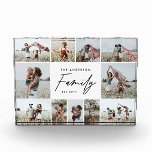 Moderne eenvoudige minimale multi-foto familie cad fotoblokken
