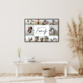 Moderne eenvoudige minimale multi-foto familie cad poster