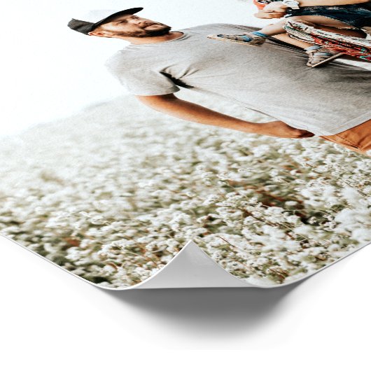 Moderne eenvoudige minimale multi-foto familie cad poster (Hoek)