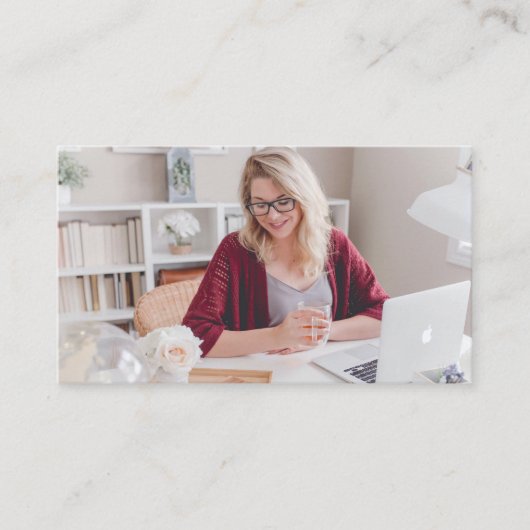 Moderne Eenvoudige Minimale Professionele QR Code Visitekaartje (Voorkant)