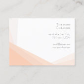 Moderne, eenvoudige, minimale professionele Sjablo Visitekaartje (Achterkant)