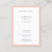 Moderne eenvoudige minimale Sjabloon Visitekaartje (Achterkant)