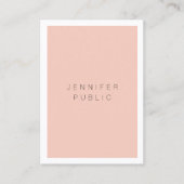 Moderne eenvoudige minimale Sjabloon Visitekaartje (Voorkant)