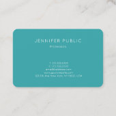 Moderne, eenvoudige, minimale Sjabloon voor Trend Visitekaartje (Achterkant)