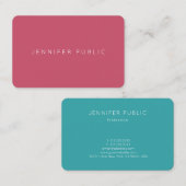 Moderne, eenvoudige, minimale Sjabloon voor Trend Visitekaartje (Voorkant / Achterkant)