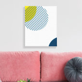 Moderne, eenvoudige, minimale, trendy abstracte ku canvas afdruk (Insitu (Woonkamer))