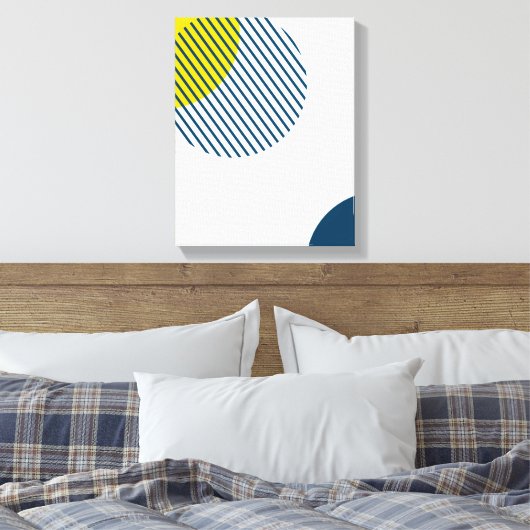 Moderne, eenvoudige, minimale, trendy abstracte ku canvas afdruk (Insitu (Slaapkamer))