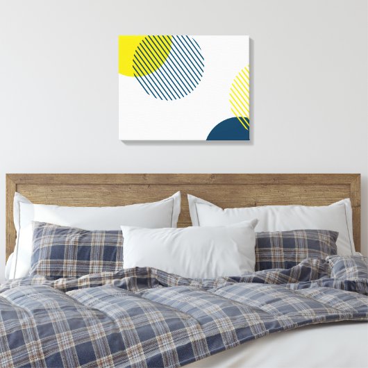 Moderne, eenvoudige, minimale, trendy abstracte ku canvas afdruk (Insitu (Slaapkamer))