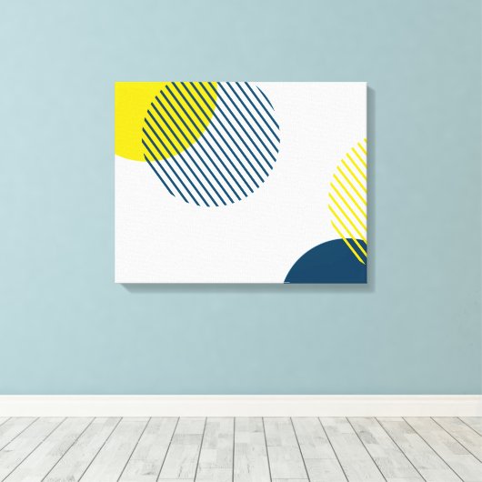 Moderne, eenvoudige, minimale, trendy abstracte ku canvas afdruk (Insitu (Houten vloer))