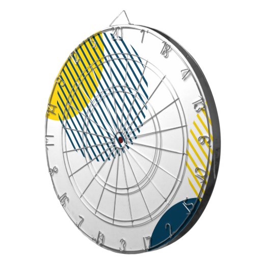 Moderne, eenvoudige, minimale, trendy abstracte ku dartbord (Voorkant Rechts)