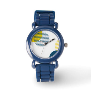 Moderne, eenvoudige, minimale, trendy abstracte ku horloge