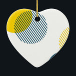 Moderne, eenvoudige, minimale, trendy abstracte ku keramisch ornament<br><div class="desc">Moderne,  eenvoudige,  minimale,  koele,  trendy,  abstracte achtergrond in de stad gemaakt met geometrische cirkels in gele en blauwe kleuren. Memphis stijl modern,  speels vectorkunst grafisch ontwerpkunstwerk.</div>