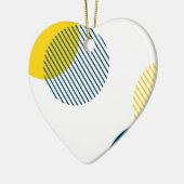 Moderne, eenvoudige, minimale, trendy abstracte ku keramisch ornament (Links)