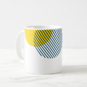 Moderne, eenvoudige, minimale, trendy abstracte ku koffiemok (Voorkant links)