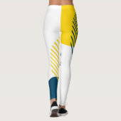 Moderne, eenvoudige, minimale, trendy abstracte ku leggings (Achterkant)
